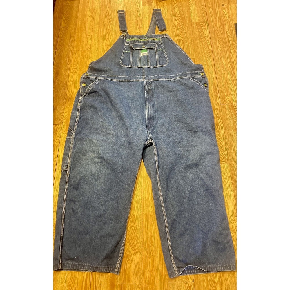 Liberty Denim Overalls 52 x 30 Plus Size Zipper Fly Exc Pre Owned Cond‎ G